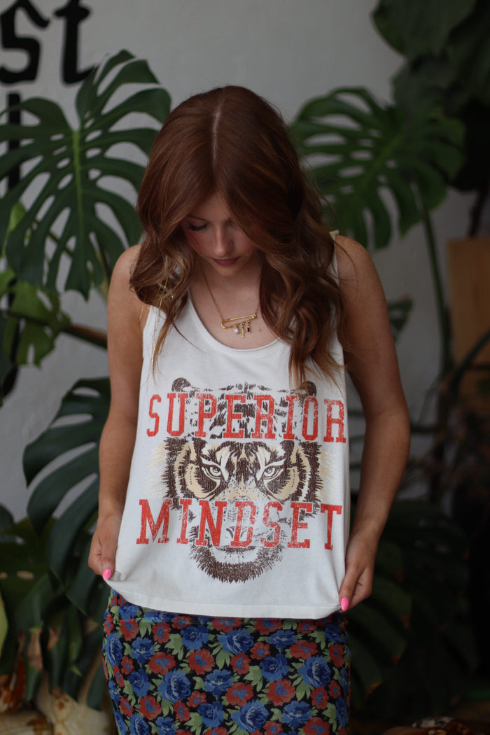 Superior Mindset Raw Edge Graphic Tank