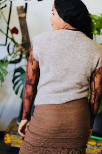 Argyle Sweater Vest + Taupe