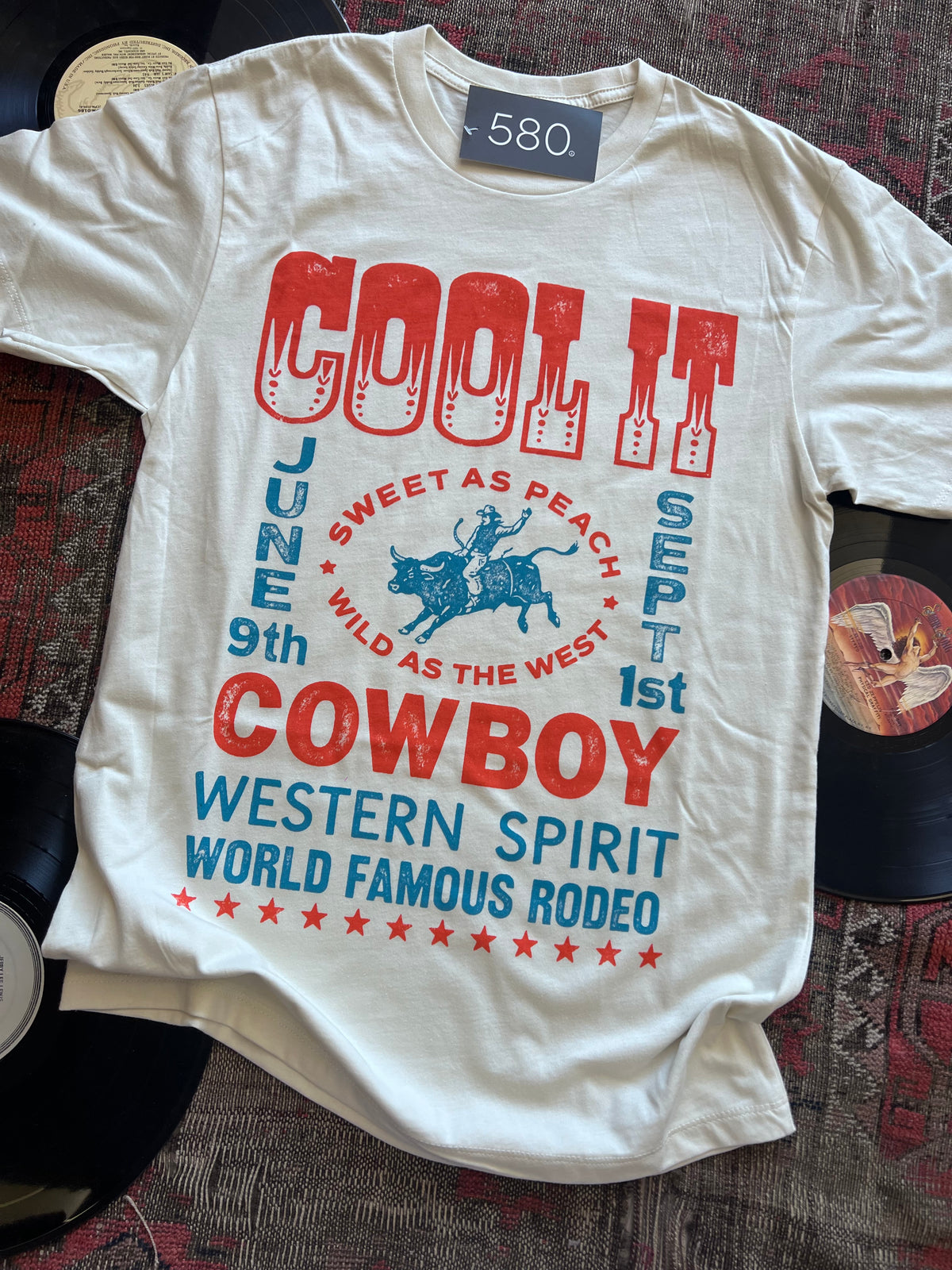 Ivory Cool It Cowboy Graphic Tee