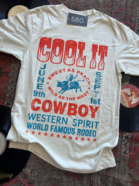 Ivory Cool It Cowboy Graphic Tee