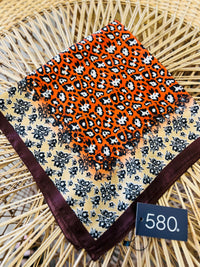 Leopard & Floral Bandana Scarf