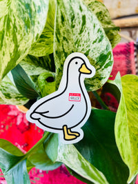 Hello I'm Silly Goose sticker 3"