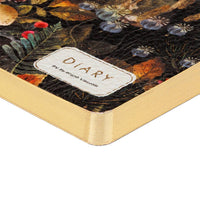 Horizontal Vegan Leather Weekly Planner Forest Mushrooms