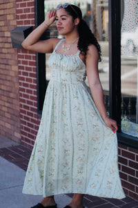 Garden Corset Midi Dress