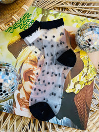 Cutie Polka Dot Sheer Socks