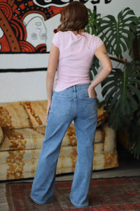 Lucy Basic Pink Cap Sleeve Top