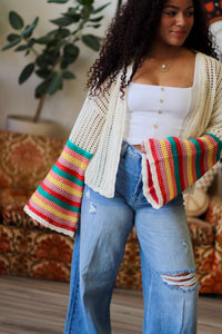 Crochet Bell Sleeve Cardigan