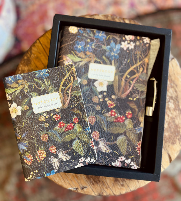 3 Piece Set - Forest Flowers - 2 Notebooks + Monaco Pen