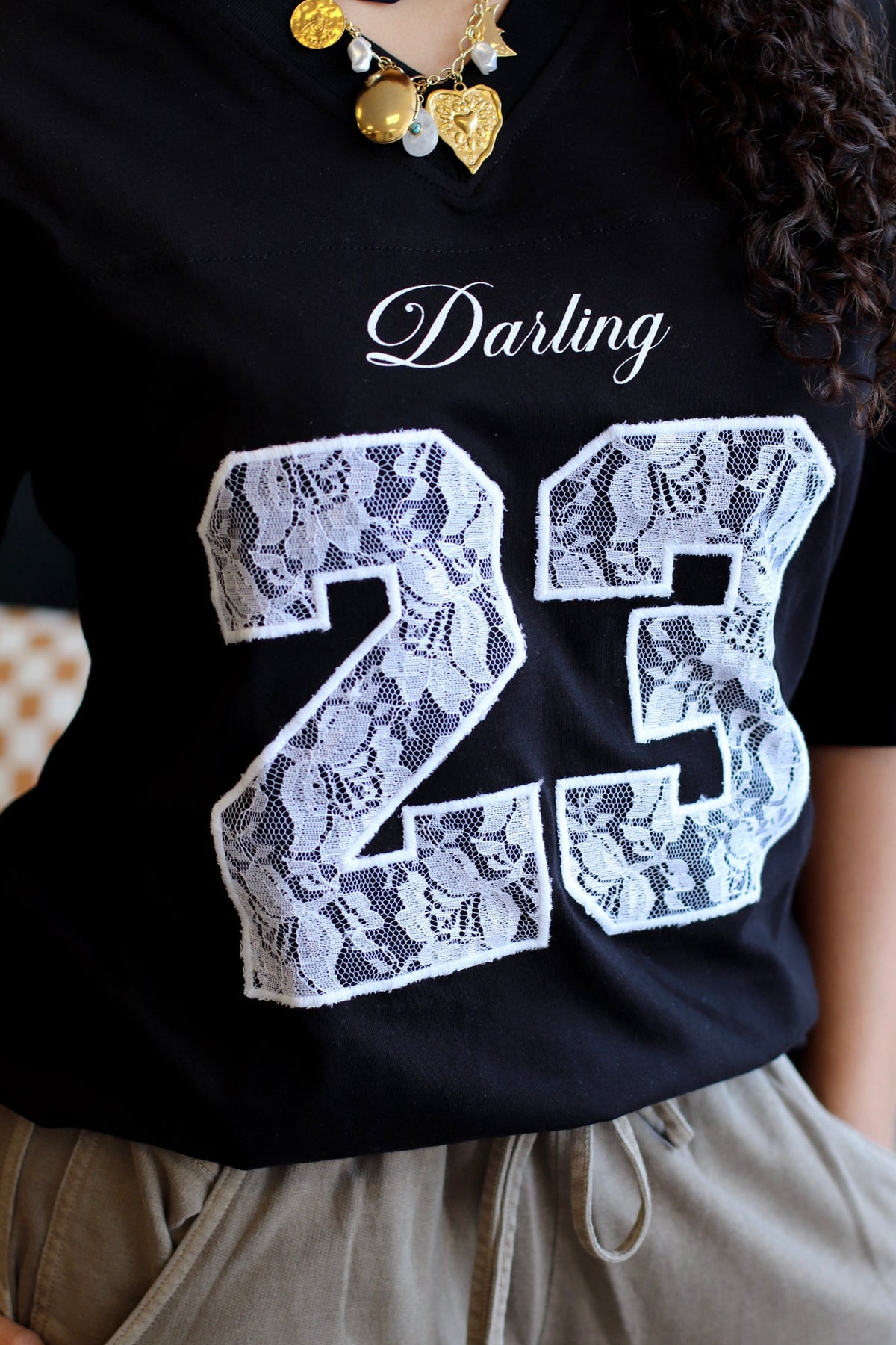 Darling 23 Jersey Style Tee
