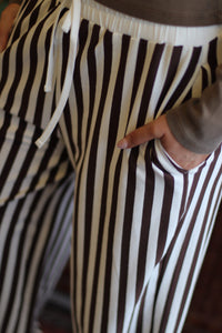 Stella Stripe Pants + Chocolate