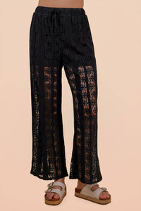 Summer Lace Pants in Black