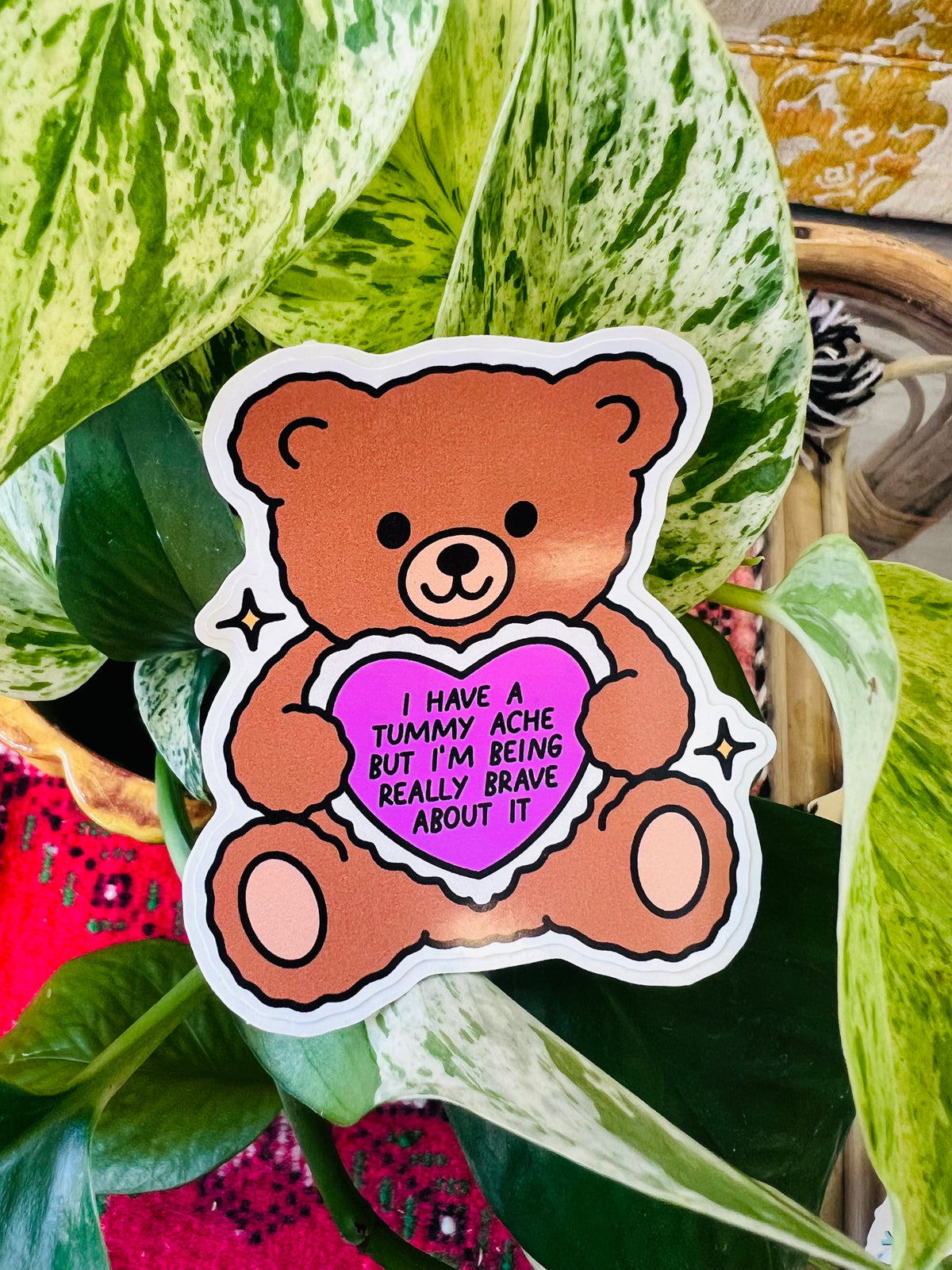 I Have A Tummy Ache Sticker