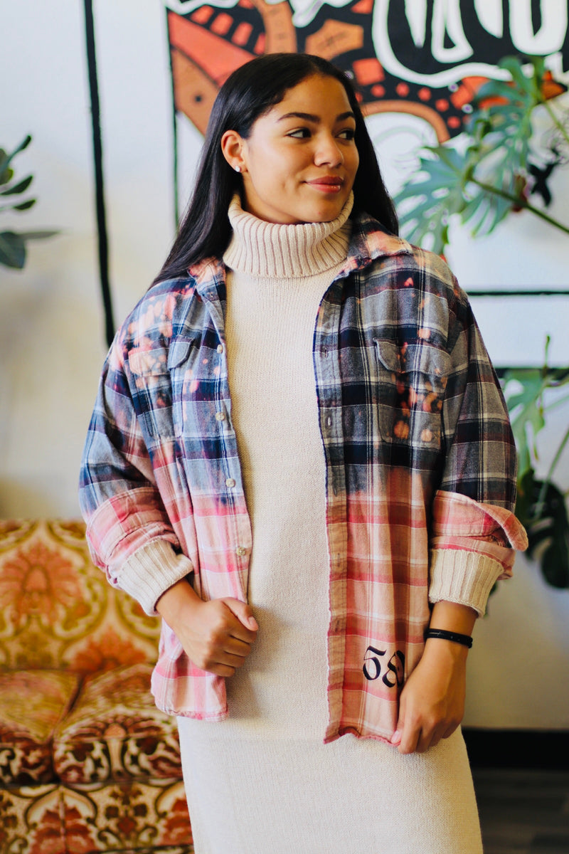 Turtle Neck Midi Dress + Beige