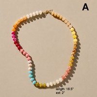 Earth Tone Natural Stone Beaded Necklace