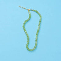 Green Round Beaded Necklace