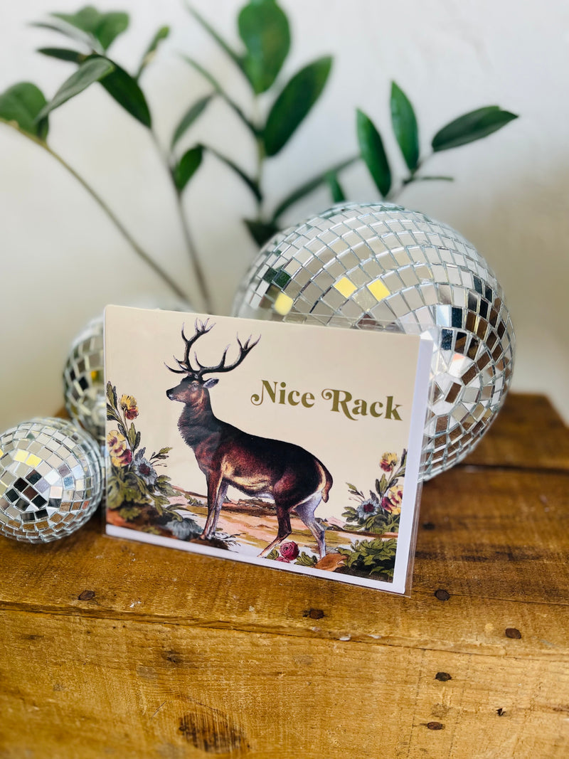 Nice Rack Funny Deer Card