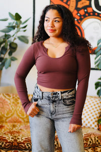 Heart Eyes Basic Crop + Chocolate