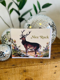Nice Rack Funny Deer Card