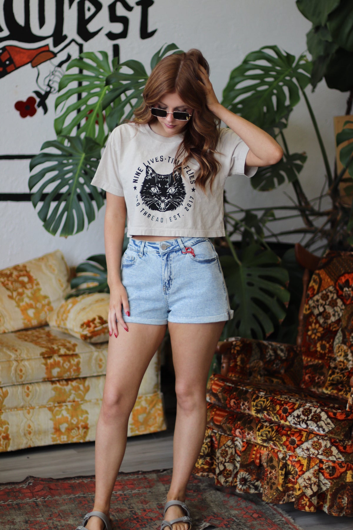 Vicki Rolled Light Wash Shorts