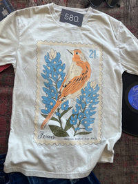 Mockingbird Off White Mineral Wash Graphic Tee