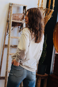 Basic Long Sleeve Top + Taupe