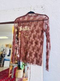 580 Lace Layering Top + Brown