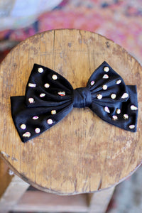 Large Cord Rhinestone Bow + 5 Colors