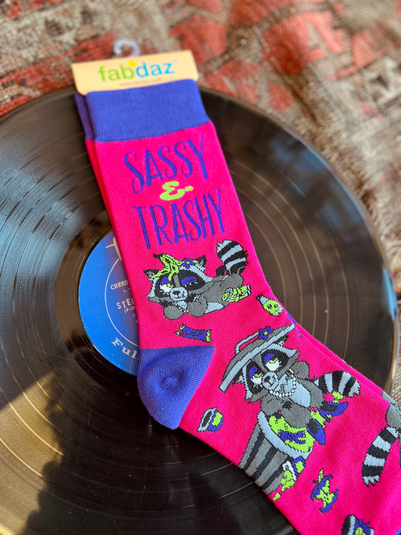 Sassy and Trashy Crew Socks