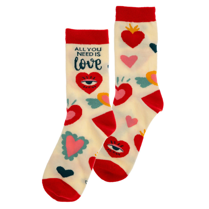 All You Need Is Love Crew Socks