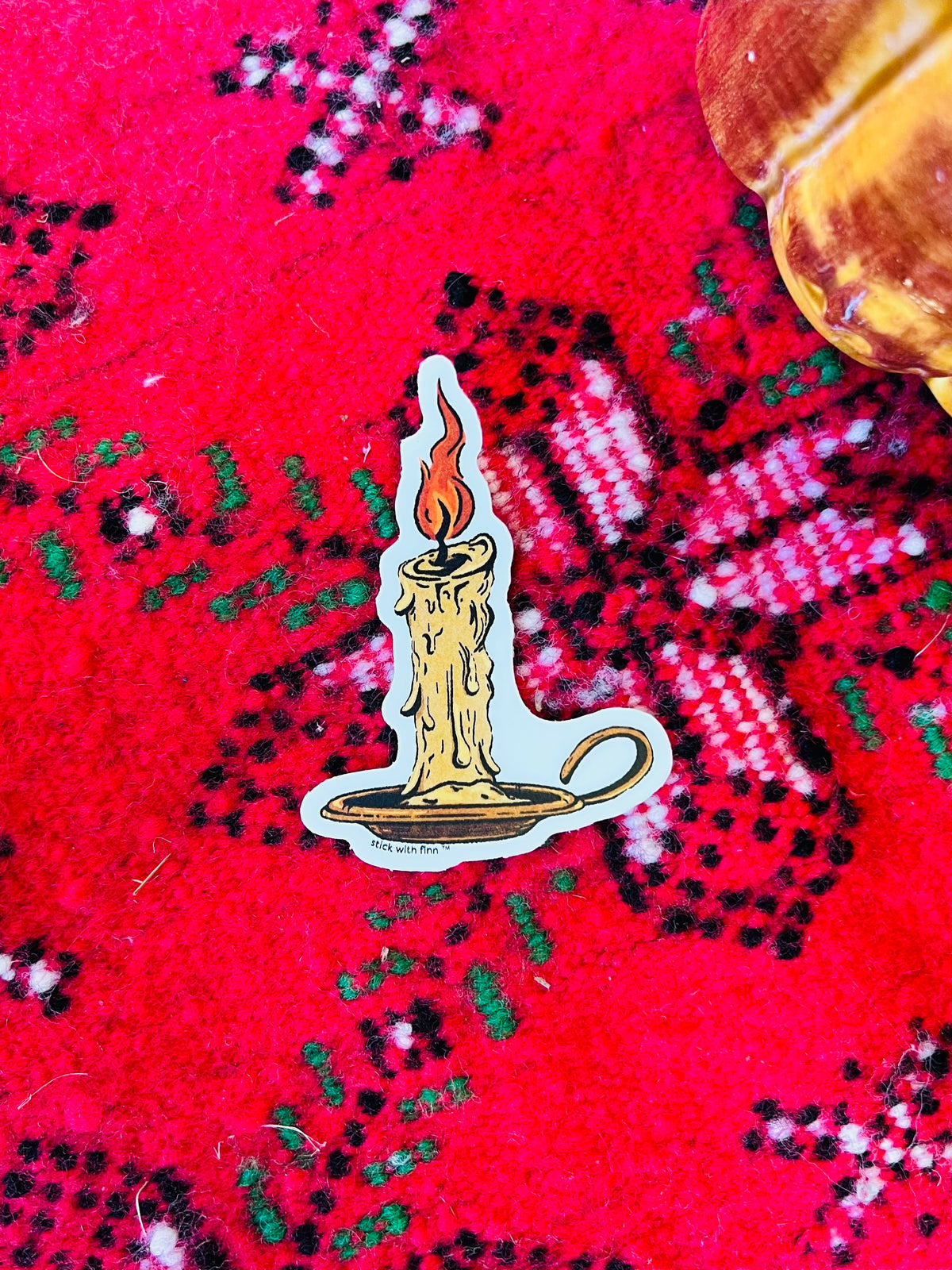Cozy Candle Sticker