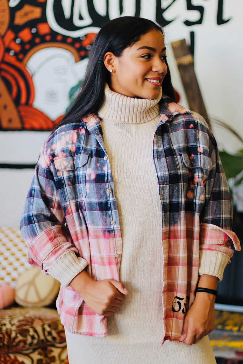 Turtle Neck Midi Dress + Beige