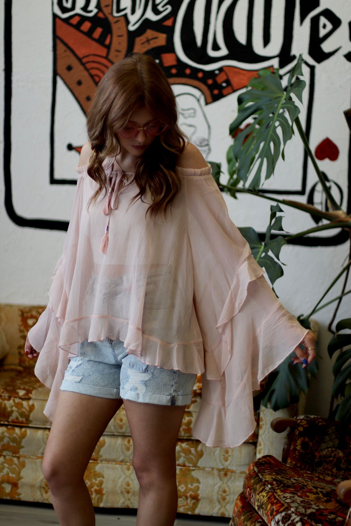 Lorelei Flowy Pink Blouse