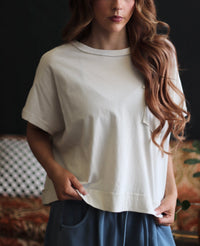 Dolly Oversized Boxy Top + Bone