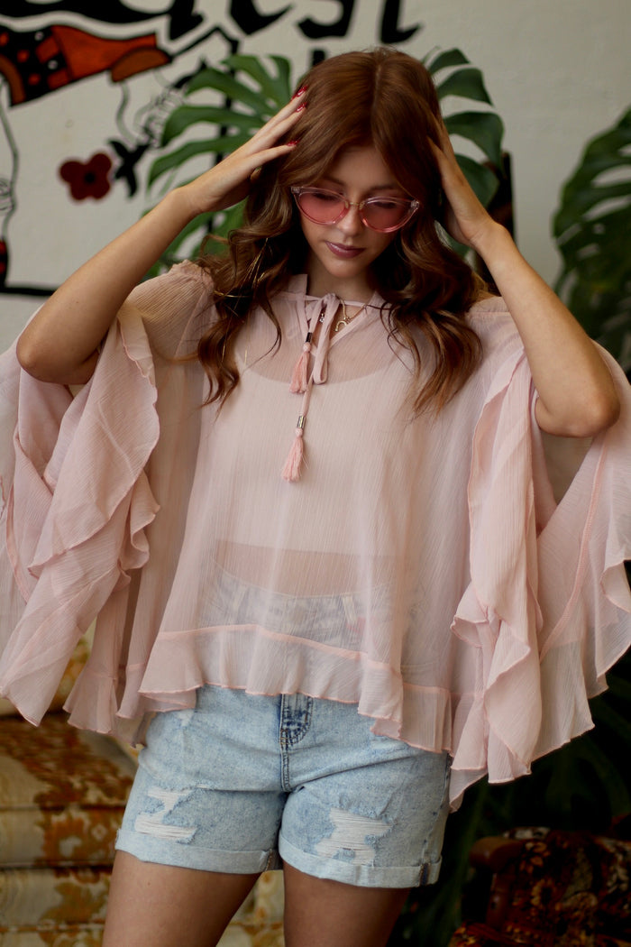 Lorelei Flowy Pink Blouse