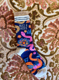 Hugs & Hisses Snake Crew Socks