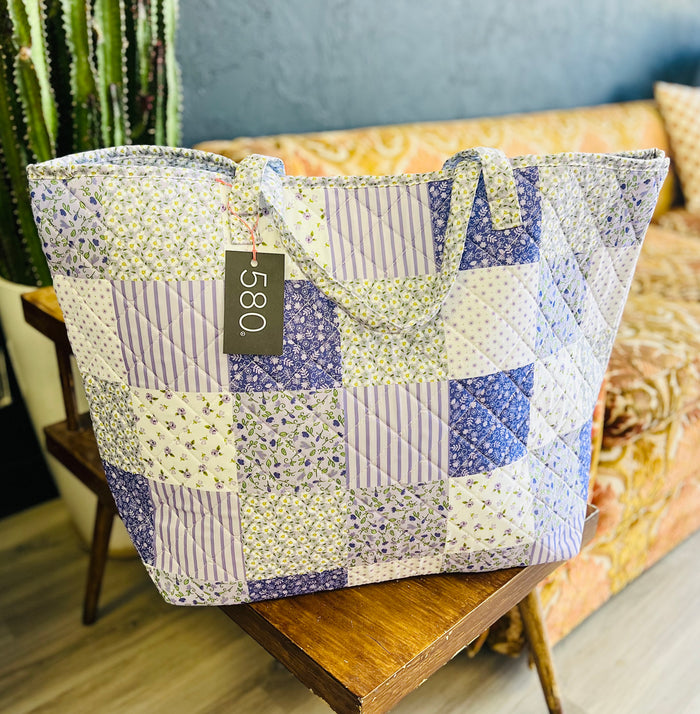 "Violet Dreams" Quilted Tote Bag