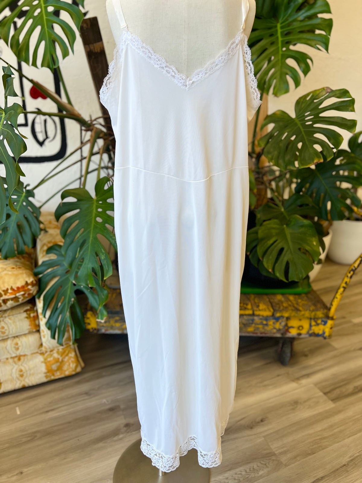 Vault | Long White Slip Dress 2XL