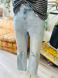 Distressed Light Wash Jeans
