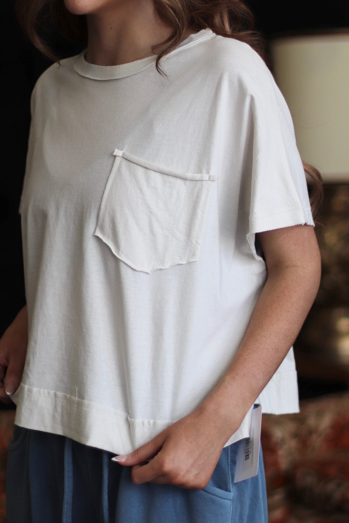 Dolly Oversized Boxy Top + Bone