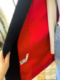 Vault Vintage | Red Wool Fur Collar Coat L/XL