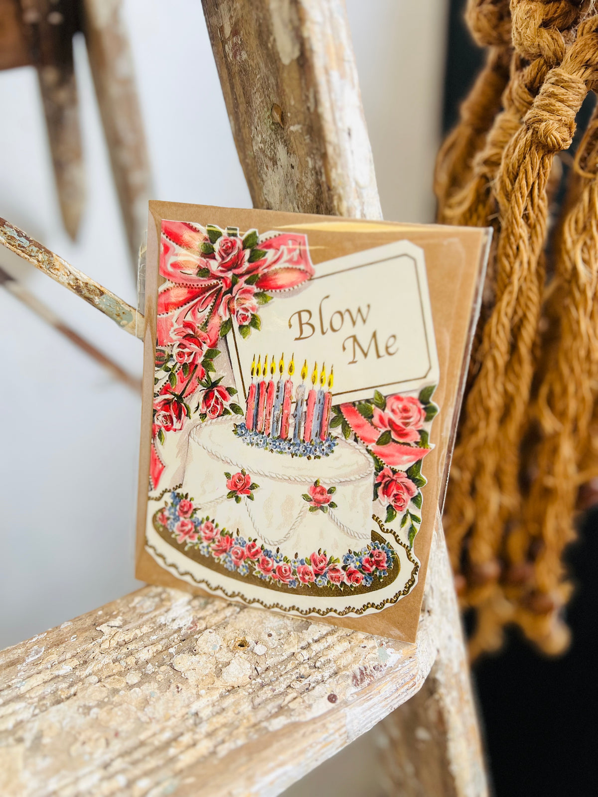 Blow Me Birthday Card