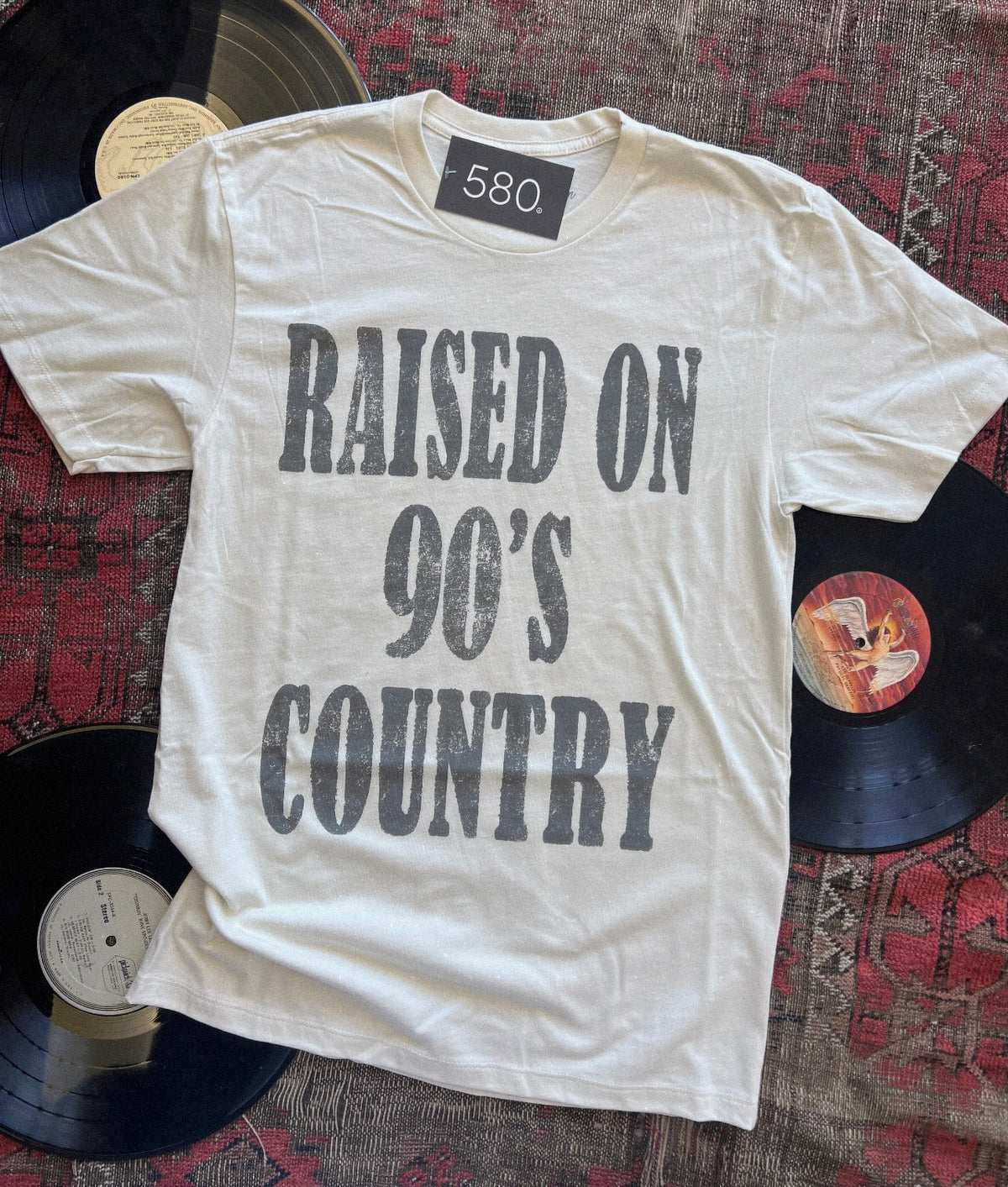 Ivory Raised on 90s Country Graphic Tee