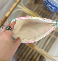 "Summer Garden" Quilted Cosmetic Bag