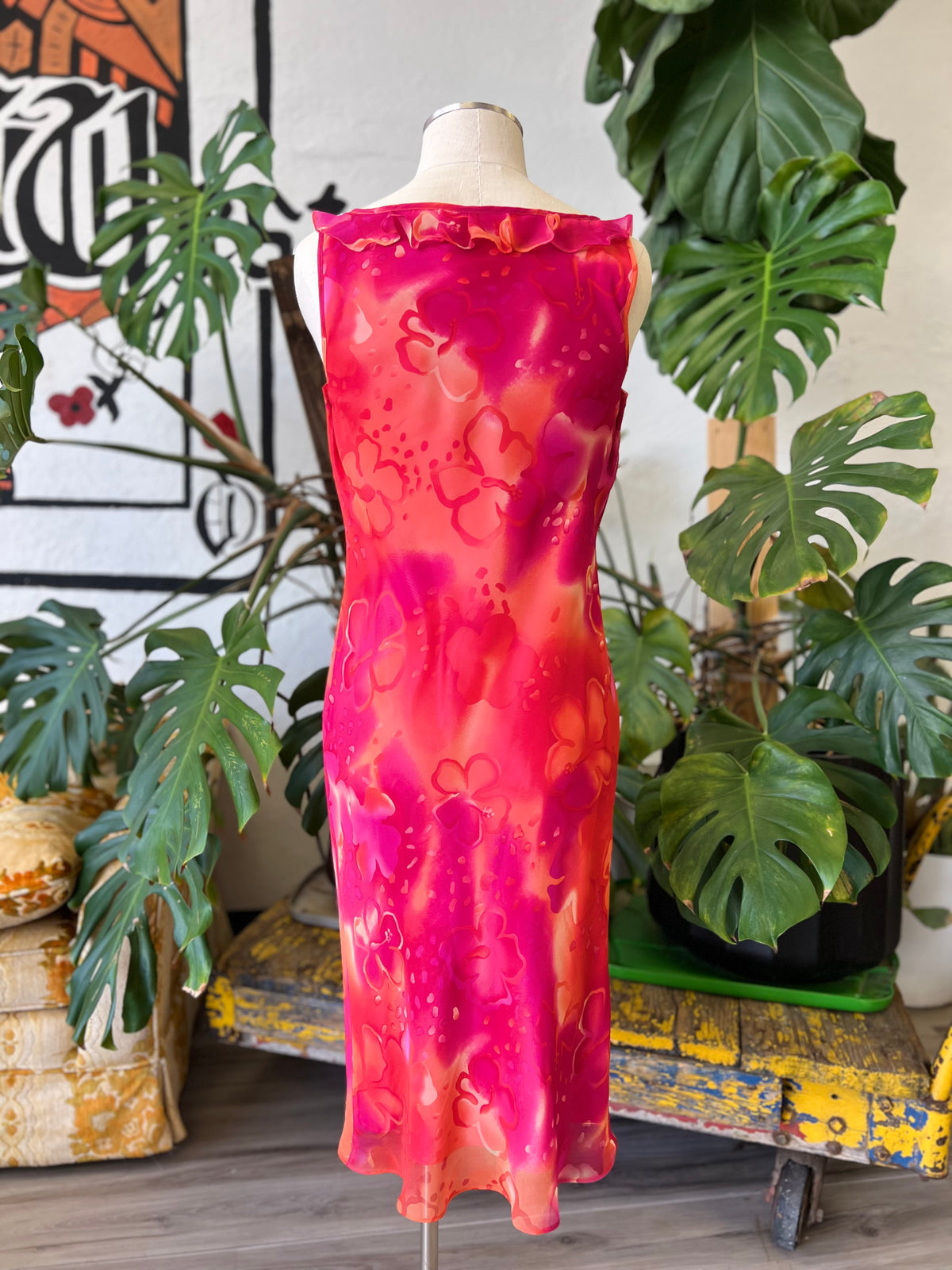 Vault | Sunset Pink & Orange Dress size 10