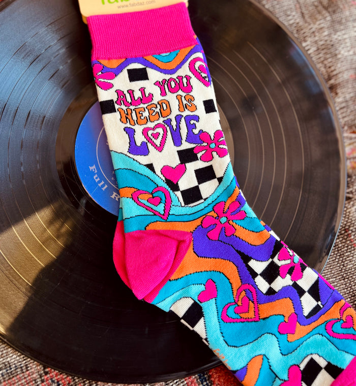 All You Need Is Love Crew Socks