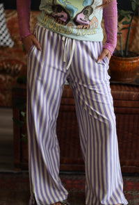Stella Stripe Pants + Lavender