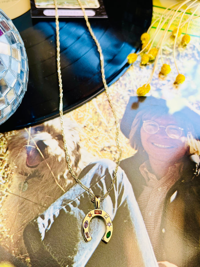 18K Gold Plated Horseshoe Necklace