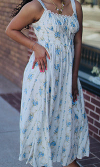 Ocean Corset Midi Dress