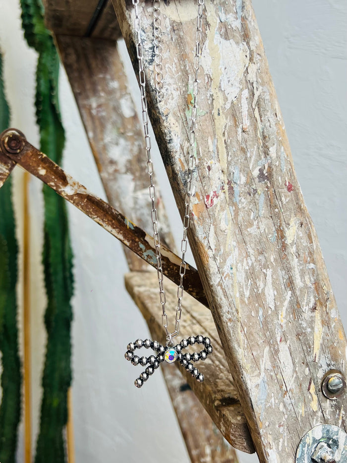 Western Bubble Bow Necklace