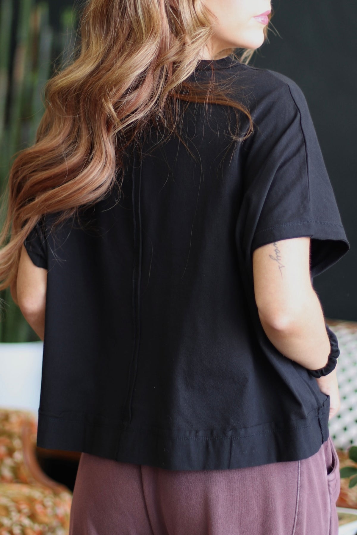 Dolly Oversized Boxy Top + Black